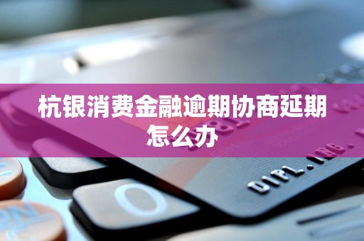 如何与杭银消费金融协商逾期延期？步骤、技巧与风险这里全有！